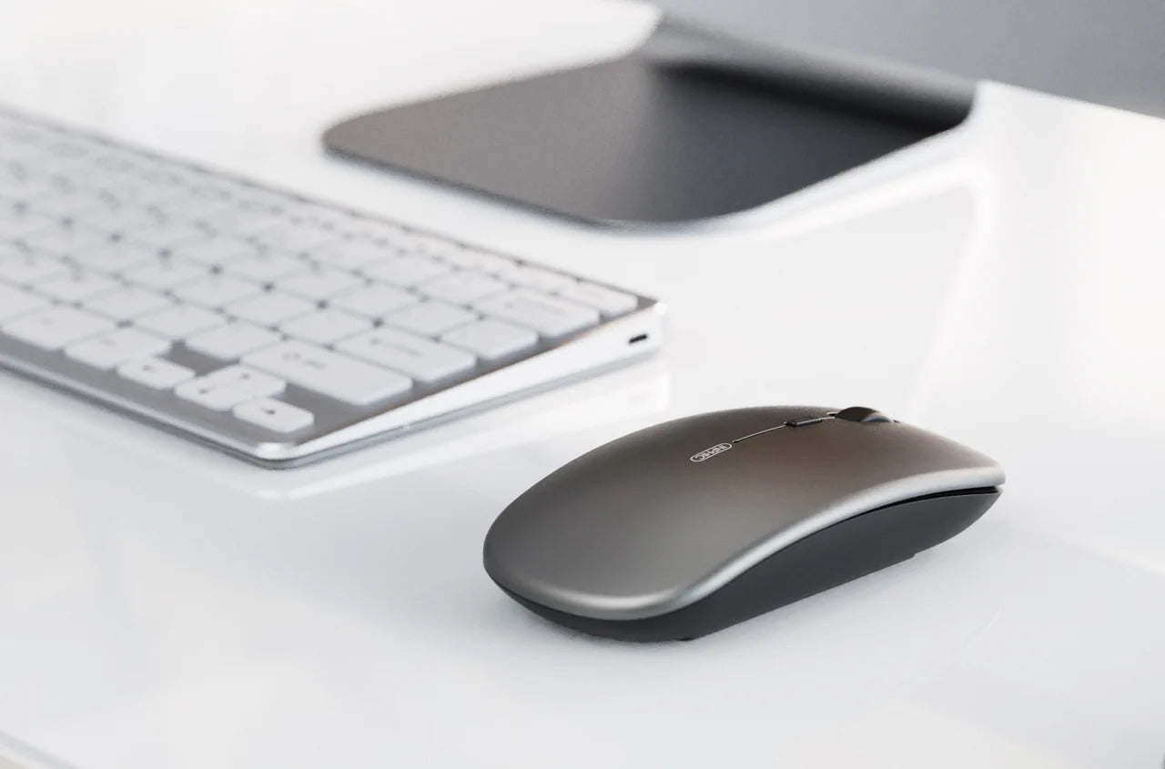 INPHIC Silent Rechargeable Ultra Slim Wireless Mouse 2.4G - Grey