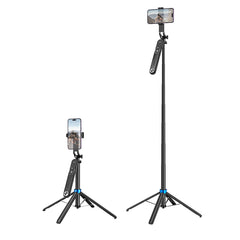 hoco. 2-in-1 Selfie Stick Tripod with Max Height 1.75m & Bluetooth Remote K22