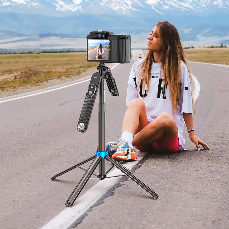 hoco. 2-in-1 Selfie Stick Tripod with Max Height 1.75m & Bluetooth Remote K22