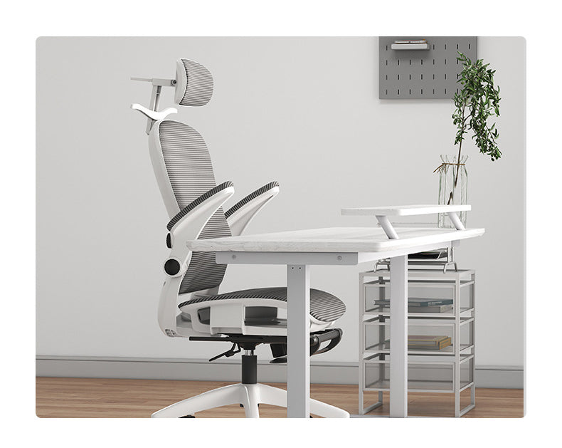 4D Adjustable Ergonomic Office Chair with foot support