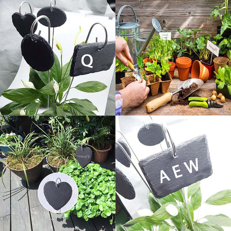 10PCs Slate Plant Labels