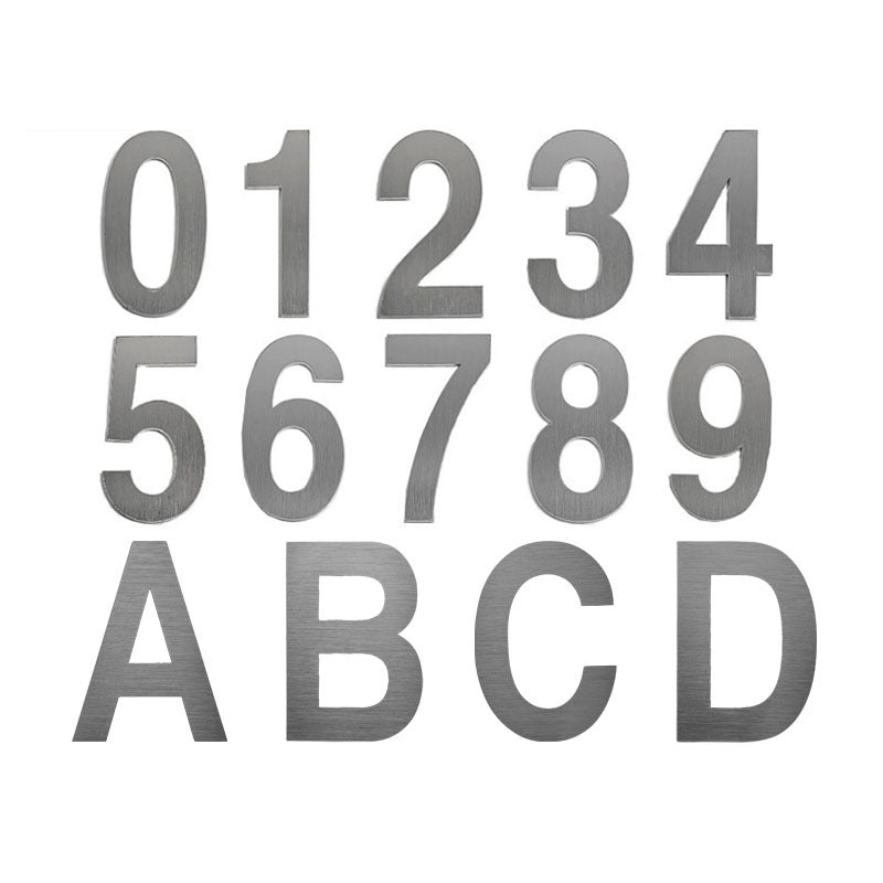 Letterbox Letter D - 75mm 304 Stainless Steel Silver