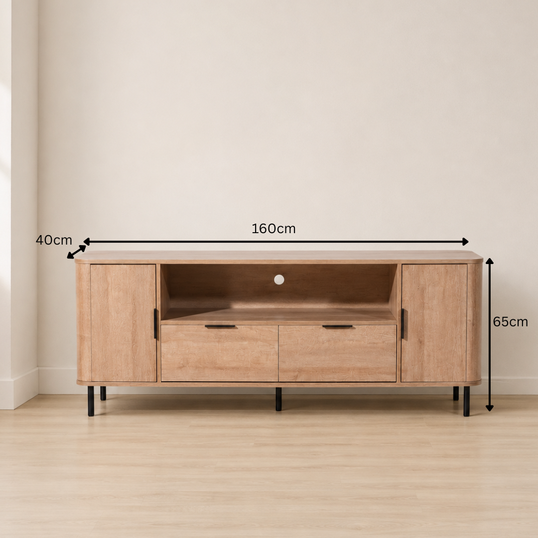 Ubarn Oak Entertainment Unit (1.6M)