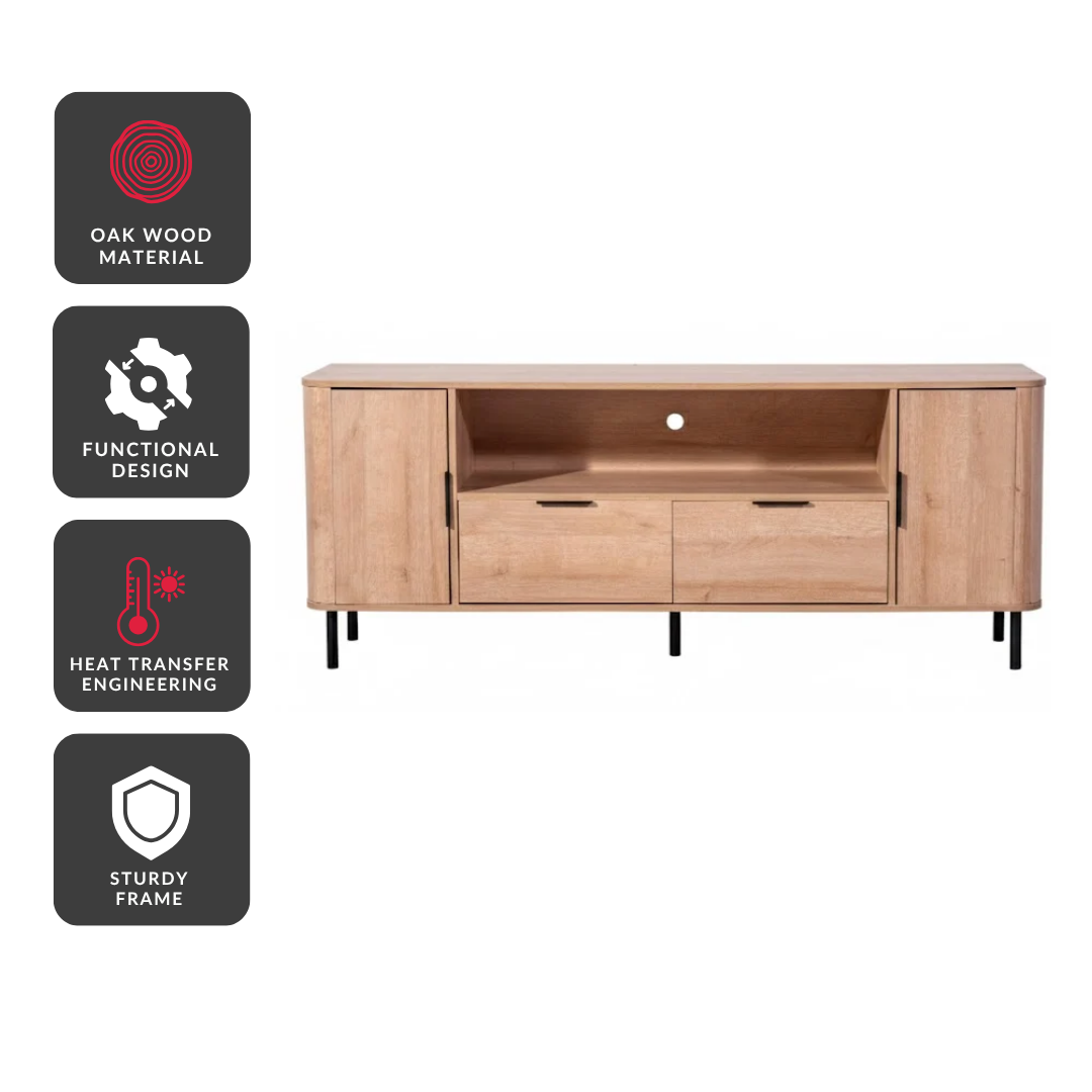 Ubarn Oak Entertainment Unit (1.6M)