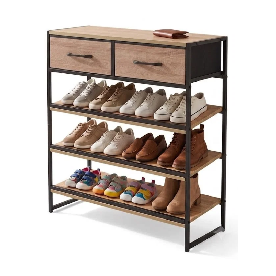 Urban Oak 5-Tier Shoe Rack