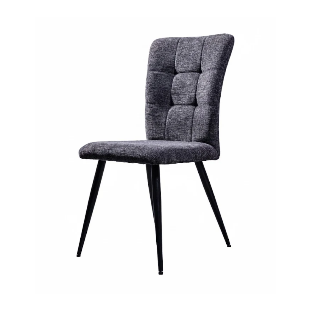 Bellamy Dining Tufted Velvet Dining Chair – Charcoal Grey