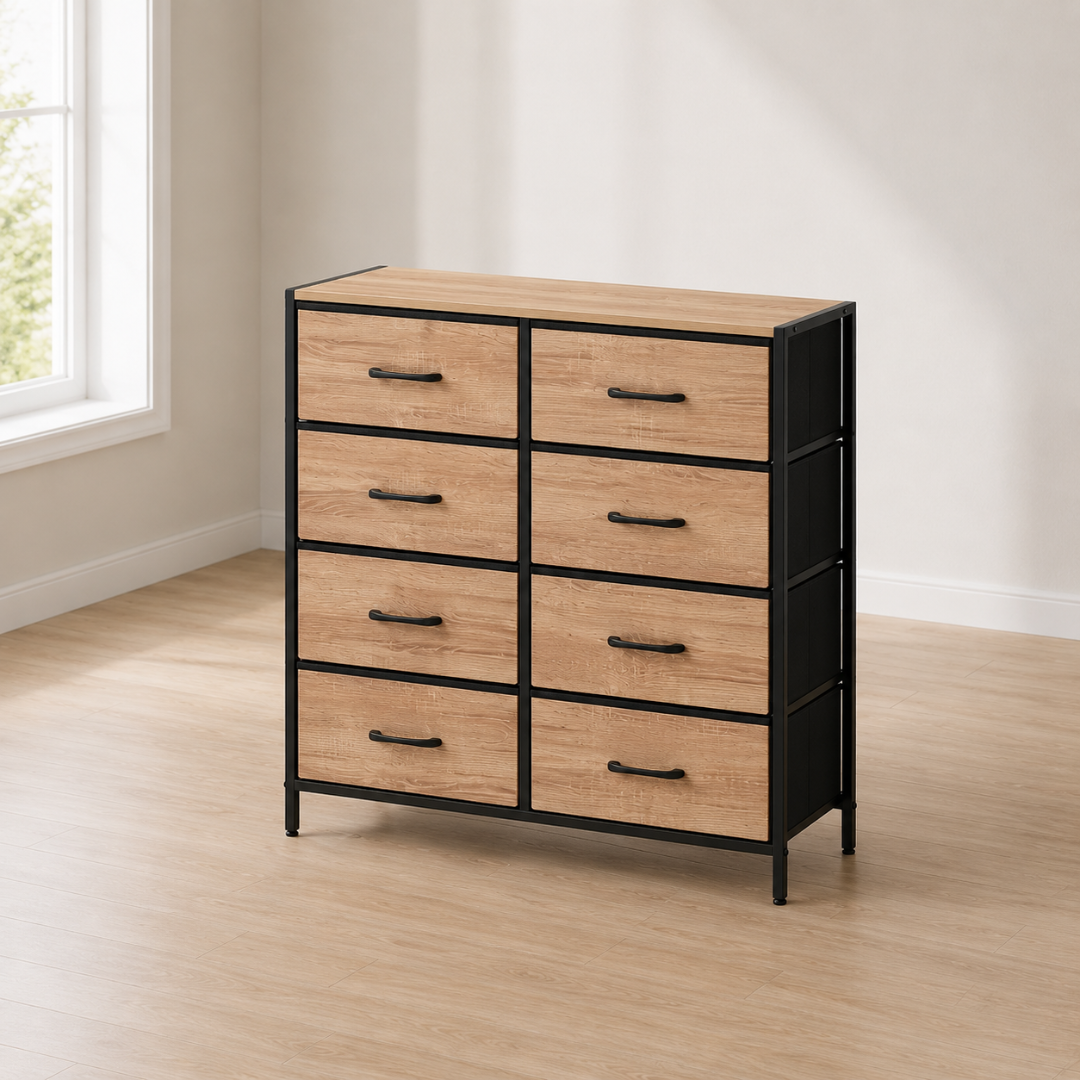 Urban Oak 8-Drawer Dresser