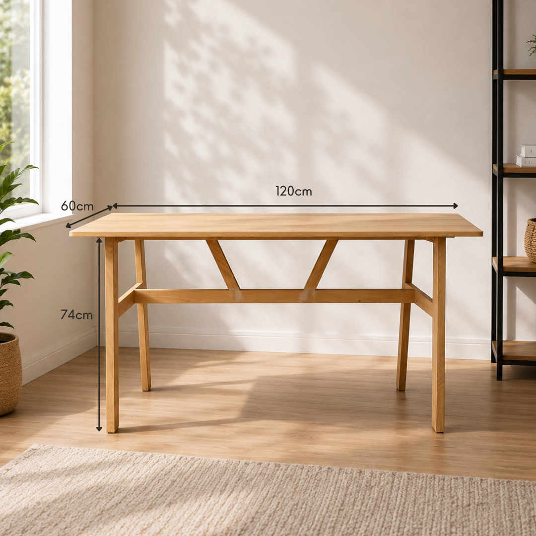 Scandi Living Series : Nordic Desk - Oak