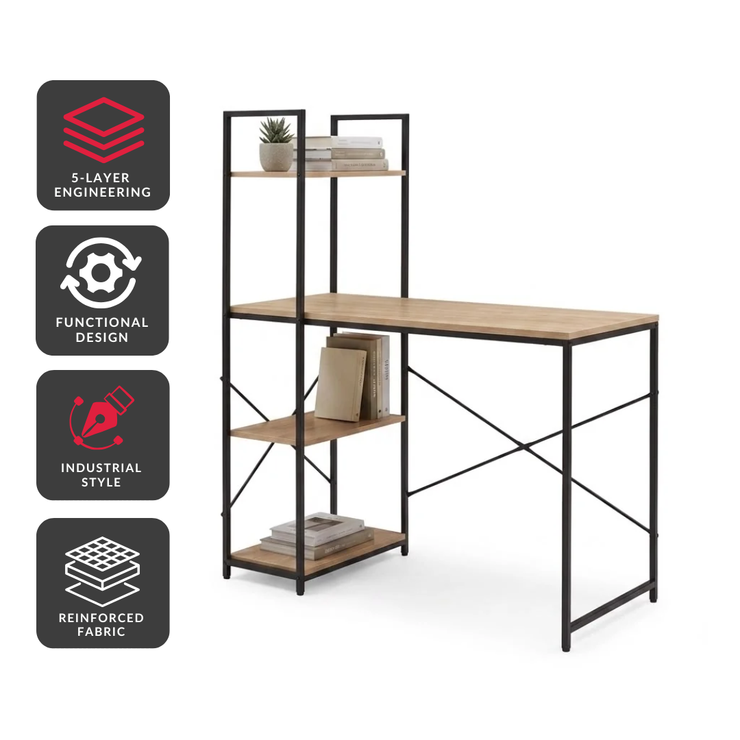 Urban Oak Shelf Desk