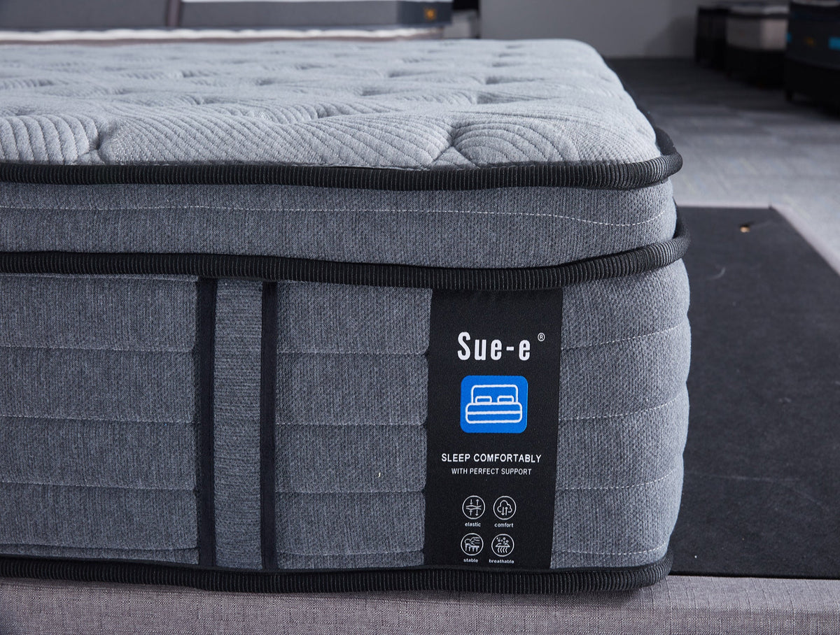 'Comfortably' 7 zones pocket spring mattress with memory foam Double Size