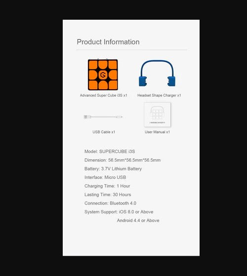 Xiaomi Giiker i3s AI Intelligent Super Cube Puzzle Toys