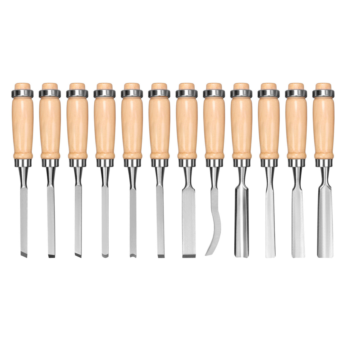 Professional 12 Piece Wood Carving Hand Chisel Tool Set