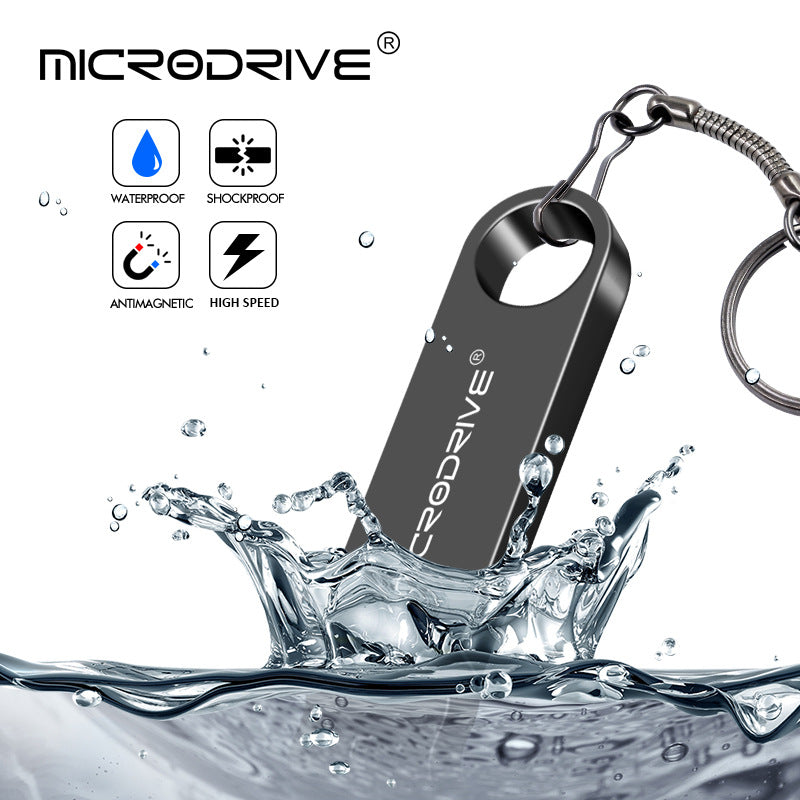 Microdrive Pen Drive Flat USB 3.0 Stick 128GB Silver