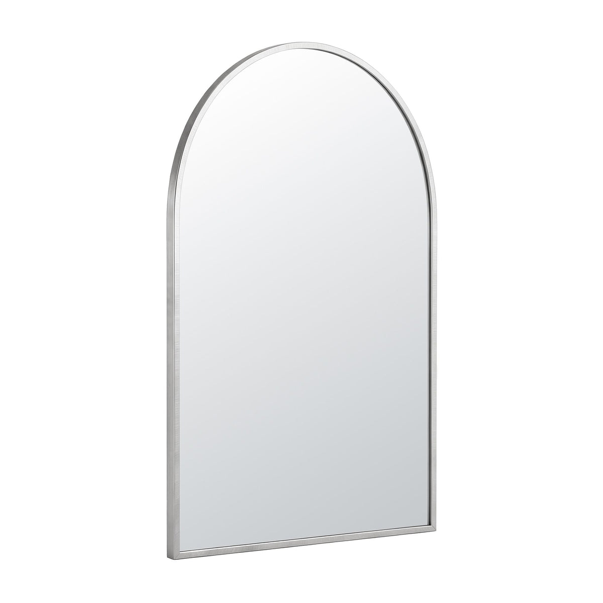 Embellir 61x41cm Silver Arch Wall Mirror