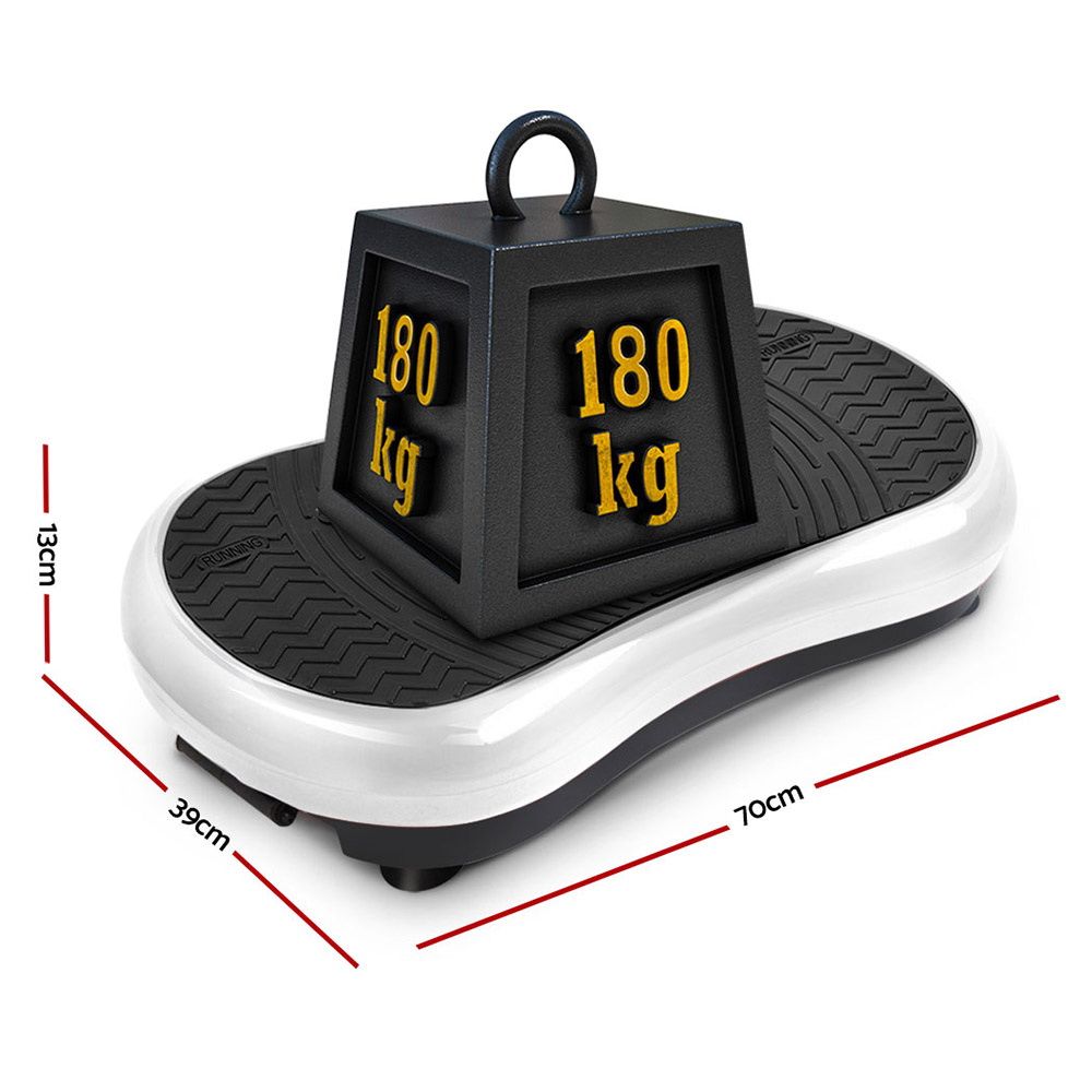 Everfit Vibration Platform with Resistance Bands | Home Exercise Machine - White