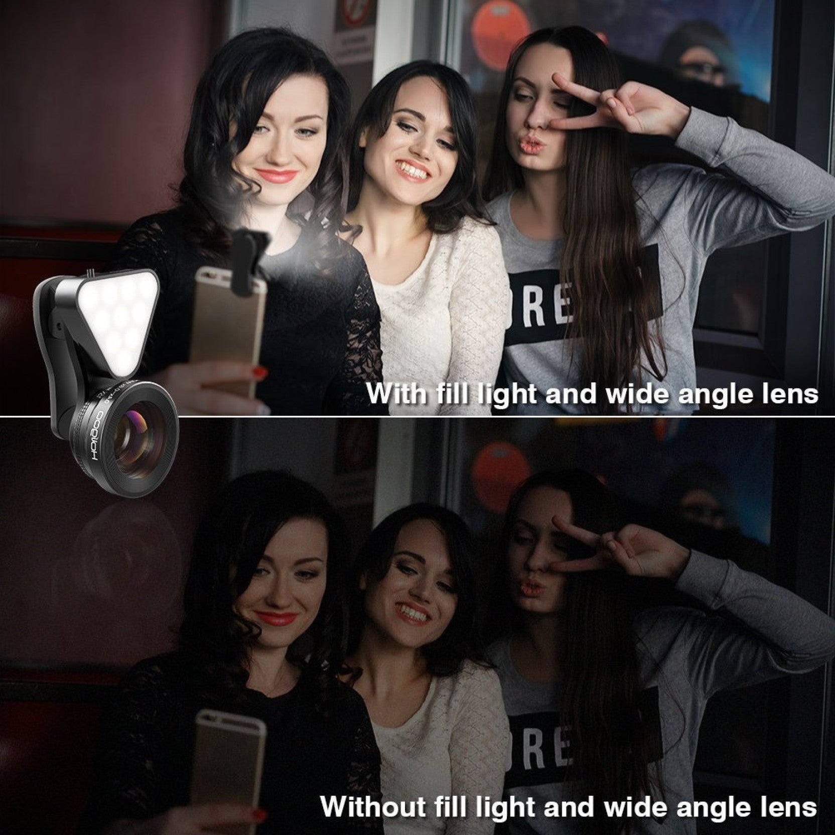 Universal Cell Phone Camera Selfie Light Lens Kit