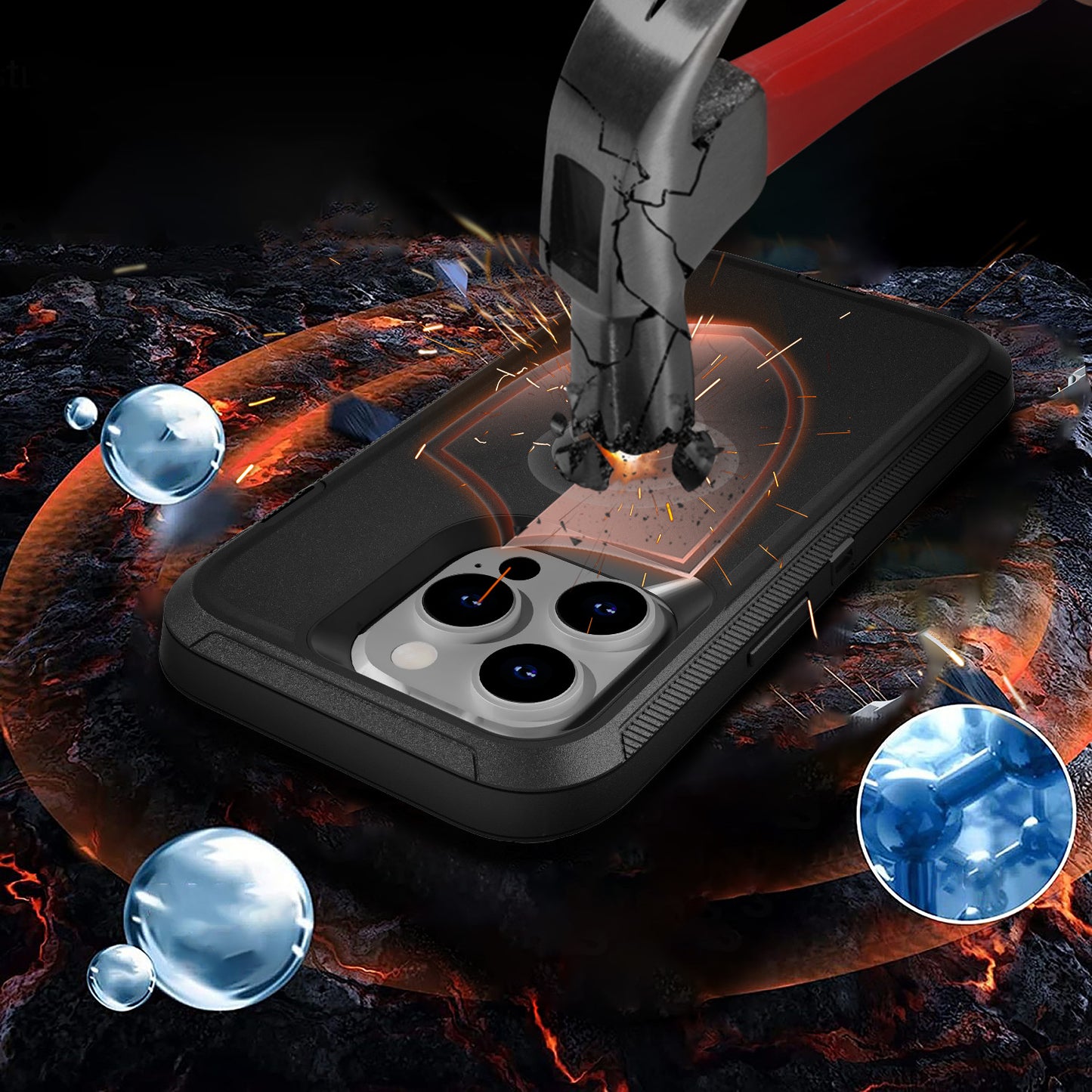 Adventurer Heavy Duty Case  for iPhone 14 Pro Max - Black