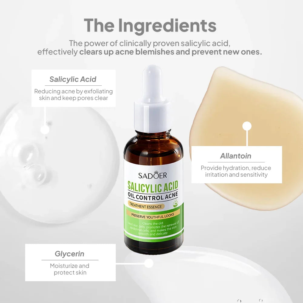 SADOER Salicylic Acid Oil Control Treatment Essence – 30ml