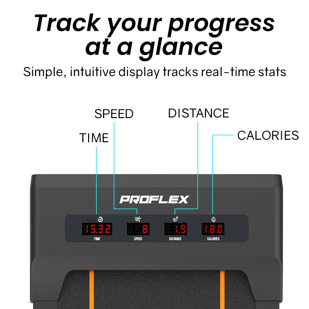 PROFLEX Walking Pad Under Desk Treadmill Foldable LCD Remote