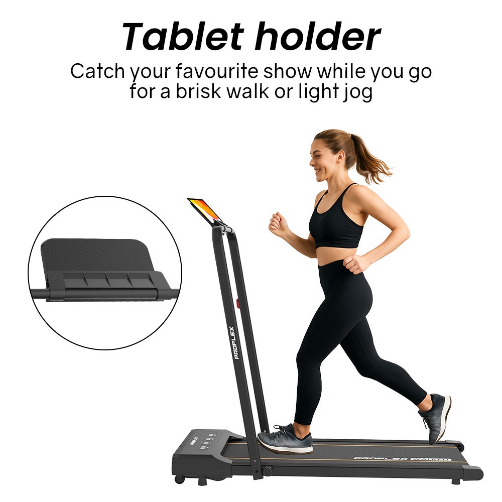 PROFLEX Walking Pad Under Desk Treadmill Foldable LCD Remote