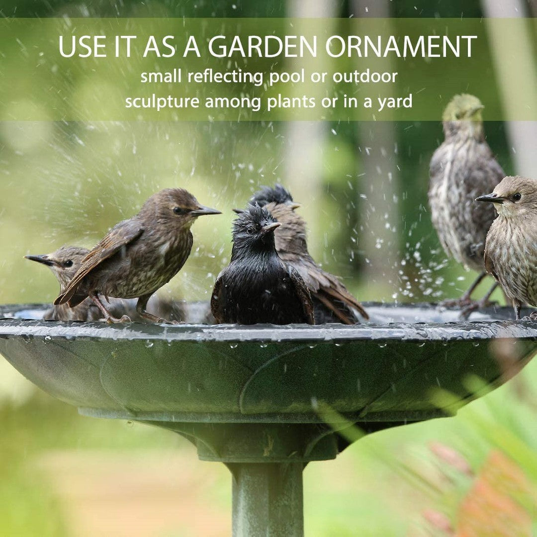 Outdoor Traditional Resin Garden Bird Bath