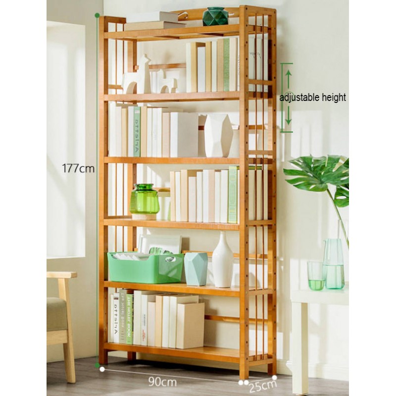 6 Tier Simplistic Bookshelf 177x90cm