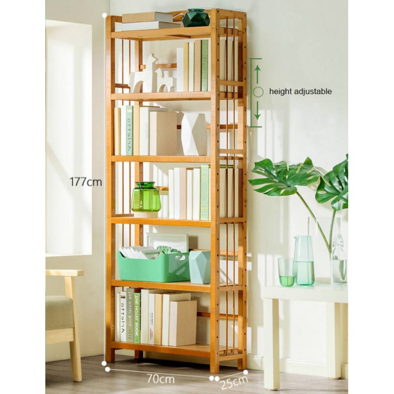 6 Tier Simplistic Bookshelf 177x70cm