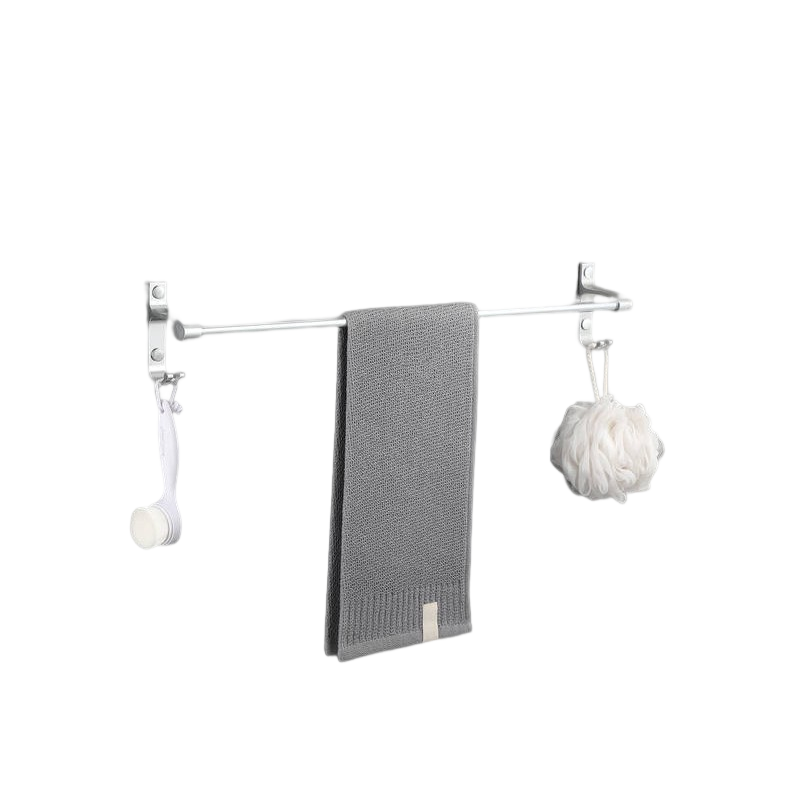 Aluminium Towel Rail with Hooks