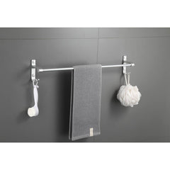 Aluminium Towel Rail with Hooks