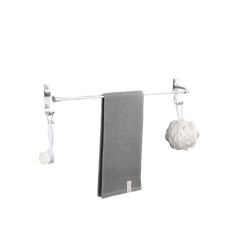 Aluminium Towel Rail with Hooks