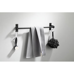 Stainless Steel Towel Rail - Matt Black