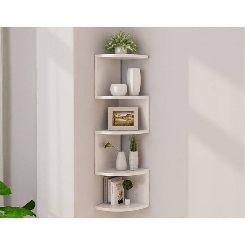 5-Tier Corner Wall Shelf