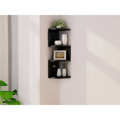 4-Tier Corner Wall Shelf