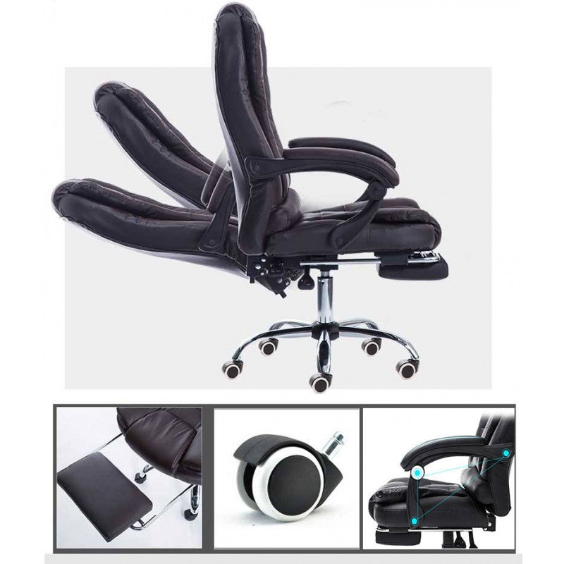 Workspace Executive Chair with Footrest Brown (pre order) Pre-order, waiting time approximately 60 days