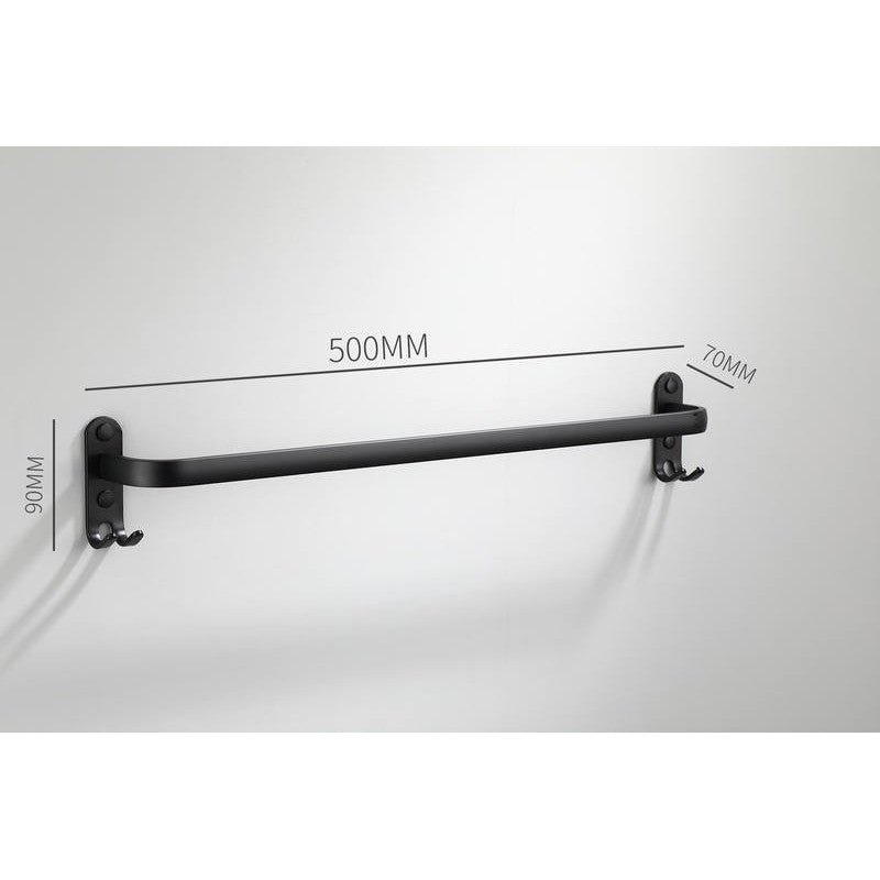 Towel Rail 50cm - Matt Black