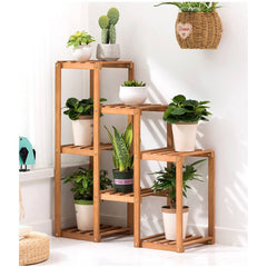 5 Tier Bamboo Plant Stand