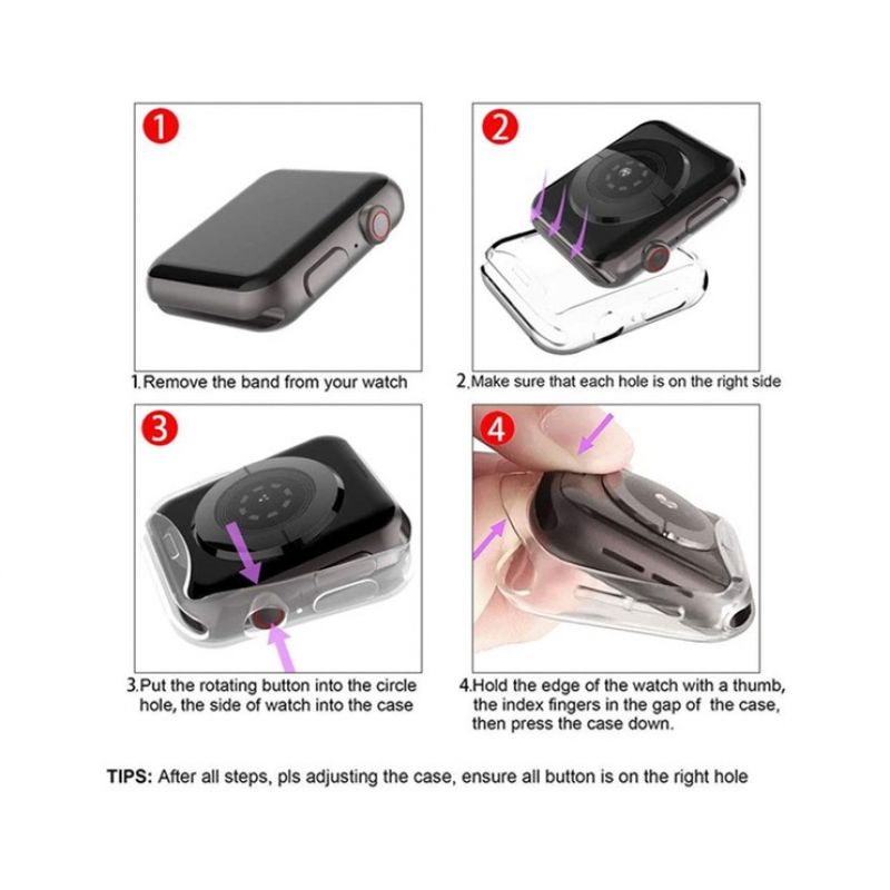 Apple Watch TPU Case Protector 40mm