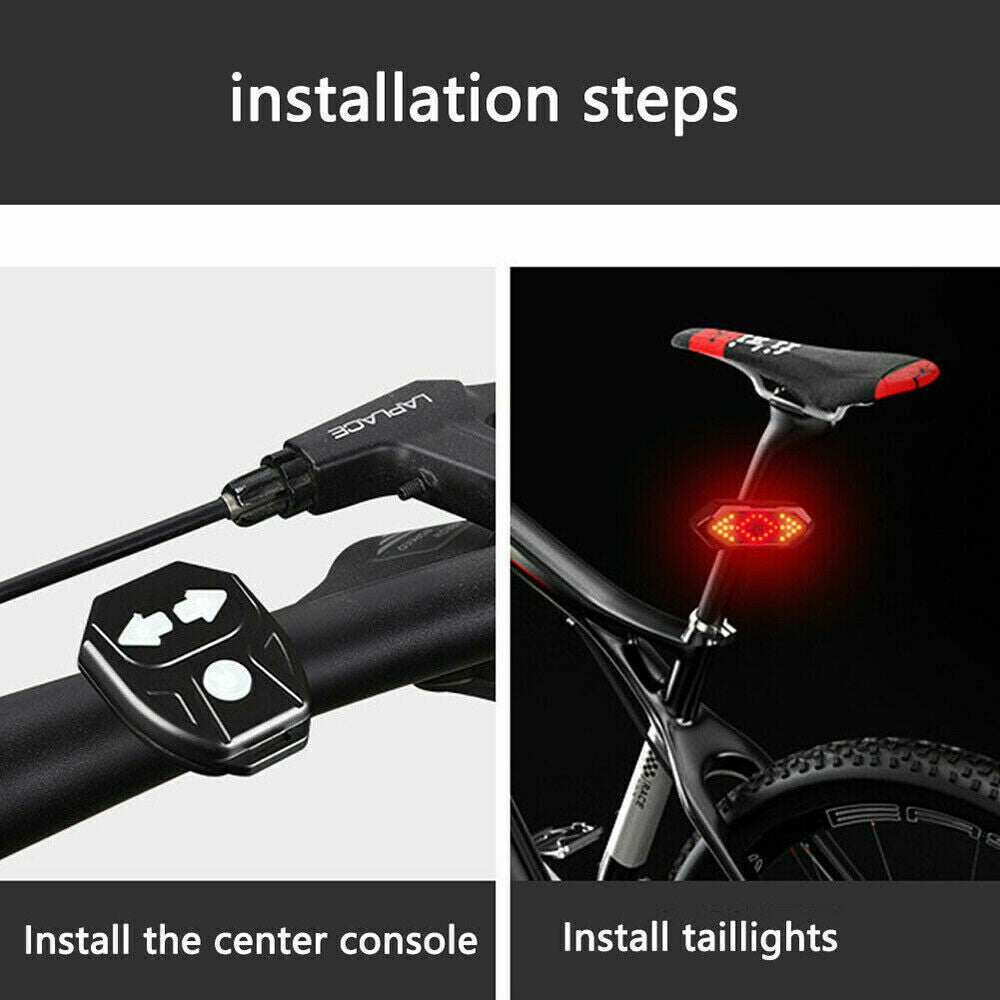 Rechargeable Bike Tail Light with Indicator Light