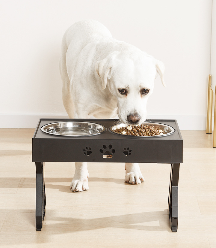 Heavy Duty Stainless Steel Pet Adjustable Feeding Desk
