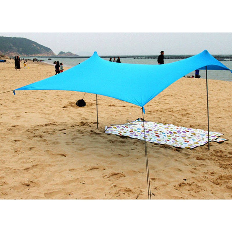 Portable sun shade beach tent shelter Blue