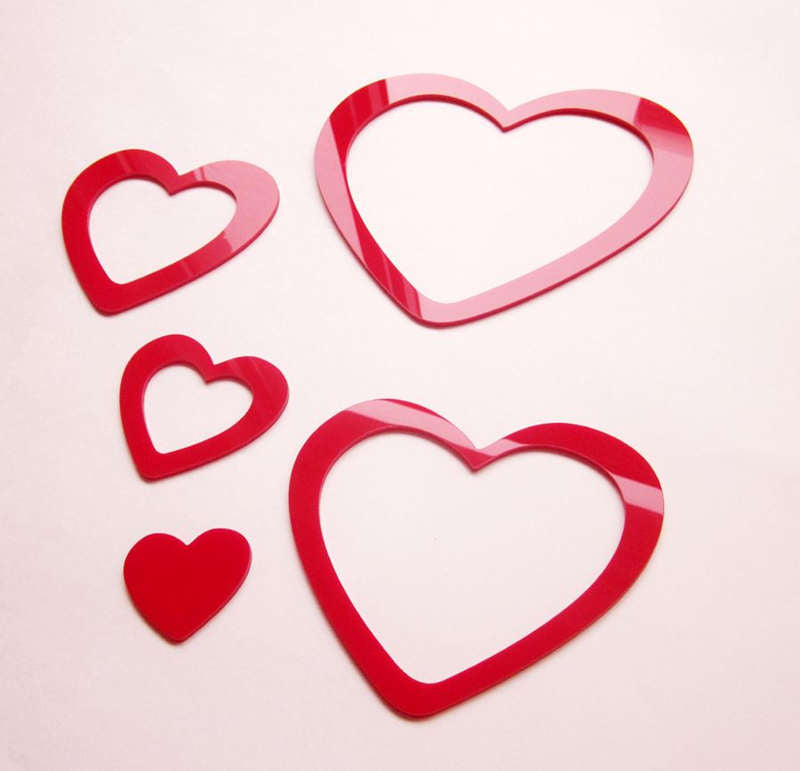 3D Wall Decoration - Heart Red