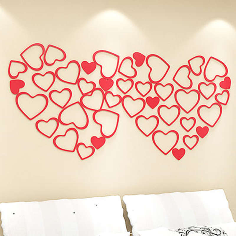 3D Wall Decoration - Heart Red