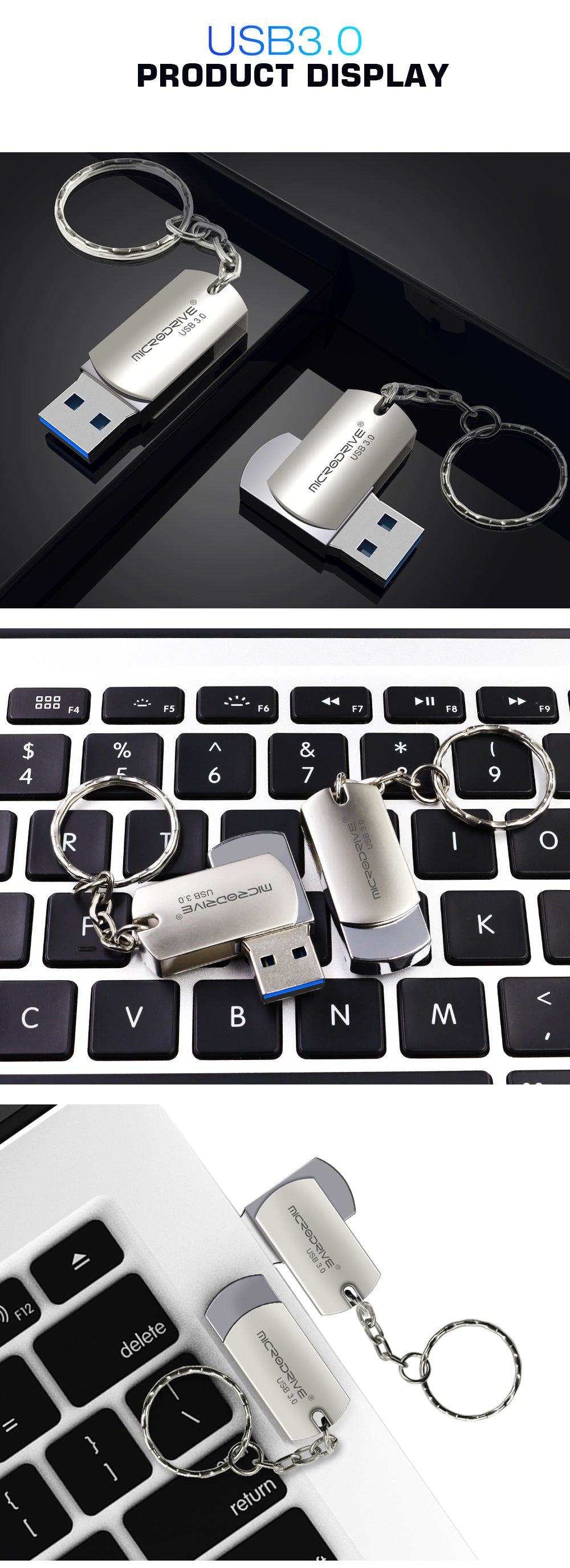 Microdrive Metal USB3.0 Flash Drive 64GB 128GB