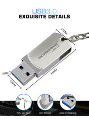 Microdrive Metal USB3.0 Flash Drive 64GB 128GB