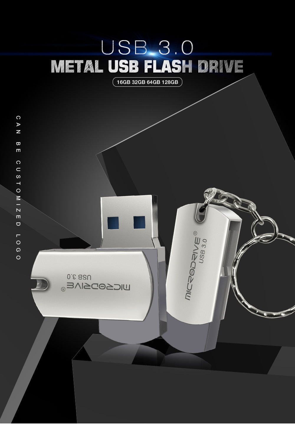 Microdrive Metal USB3.0 Flash Drive 64GB 128GB