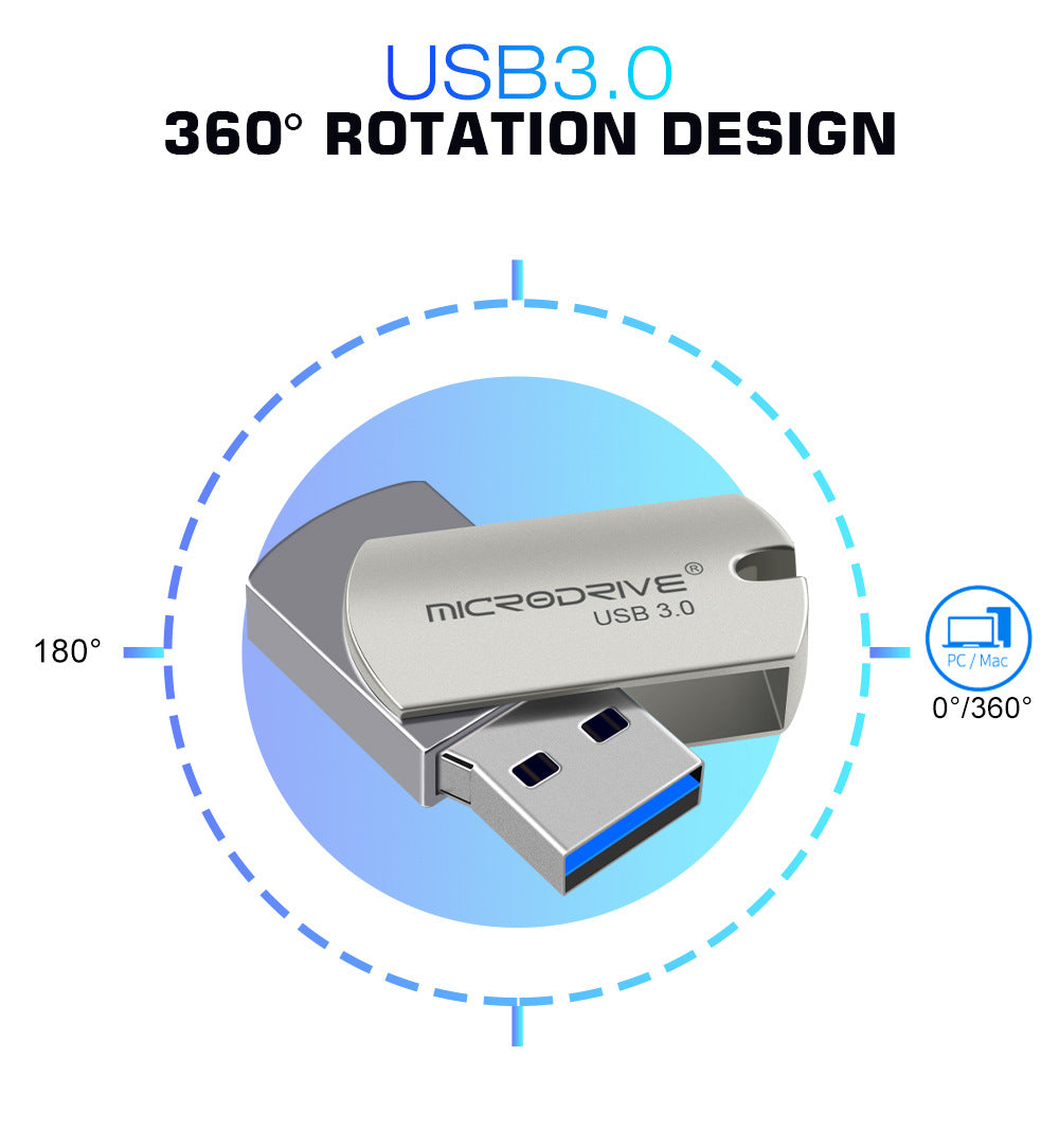 Microdrive Metal USB3.0 Flash Drive 64GB 128GB