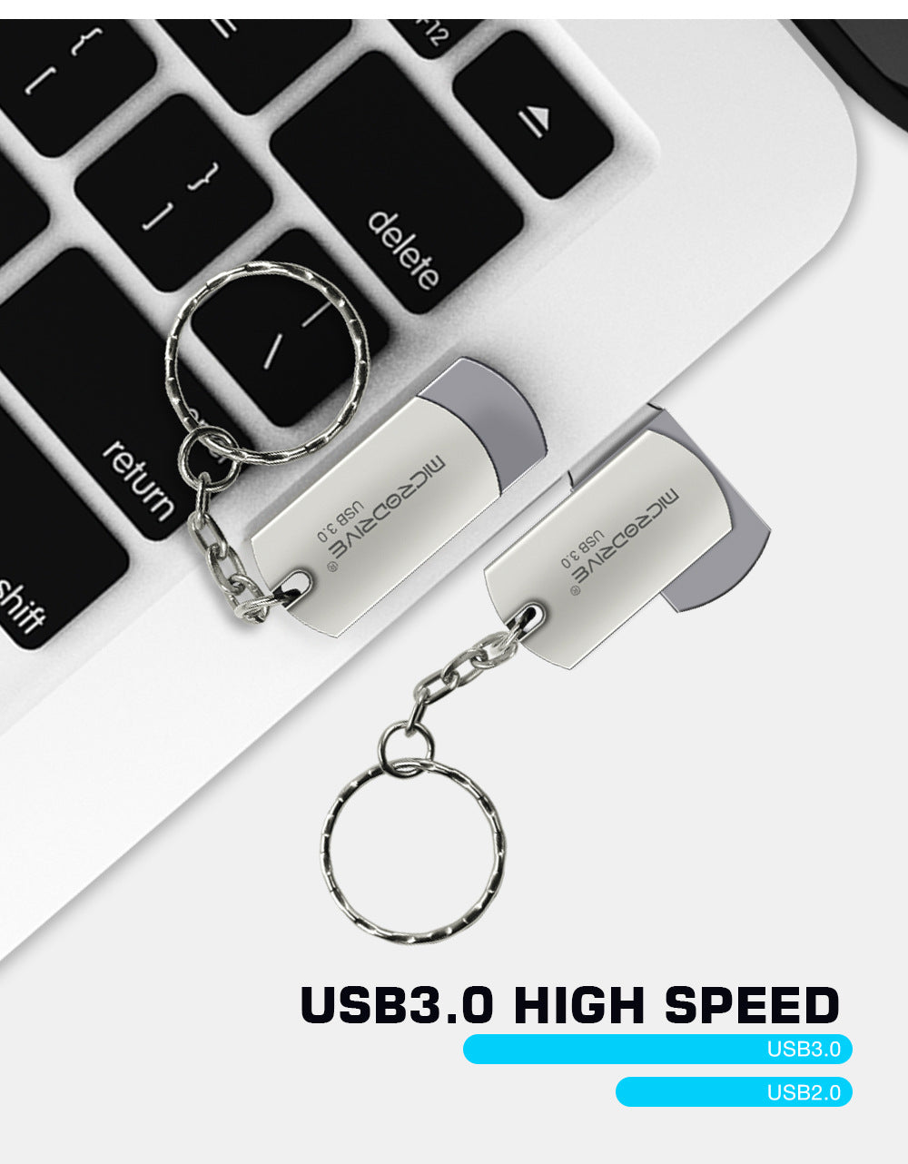 Microdrive Metal USB3.0 Flash Drive 64GB 128GB