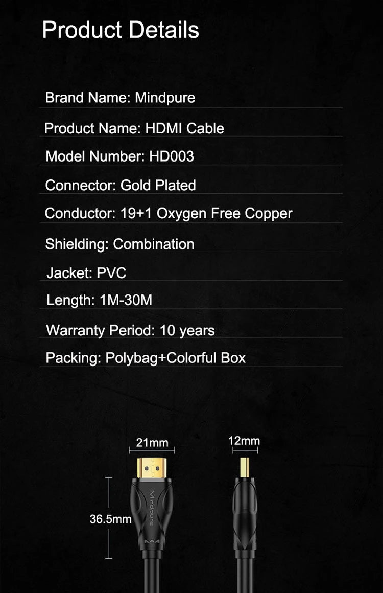 Mindpure HDMI Cable