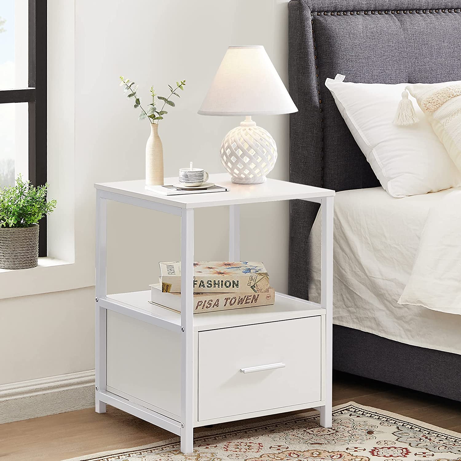 Modern Bedside Table with Drawer