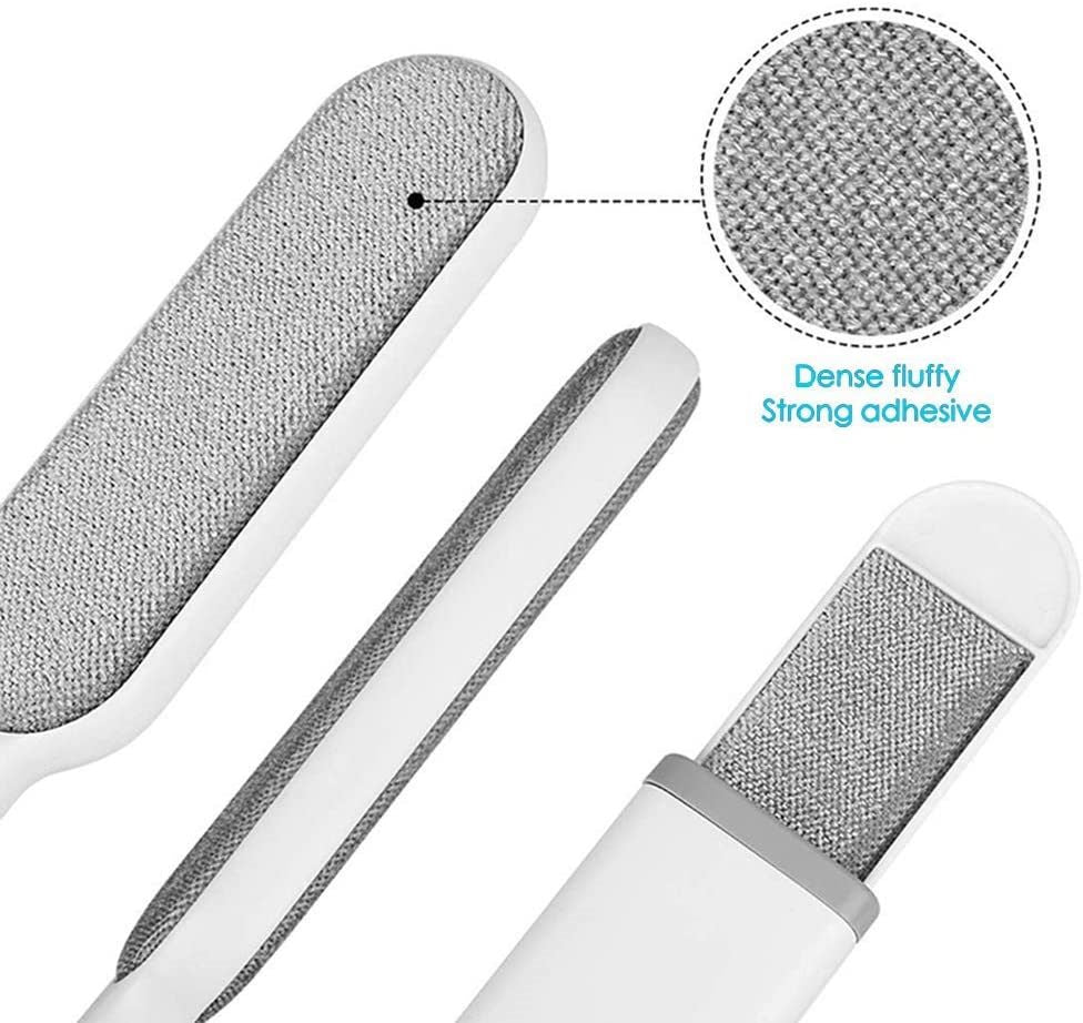 Pet Hair Lint Remover Brush Set with Self-Cleaning Base